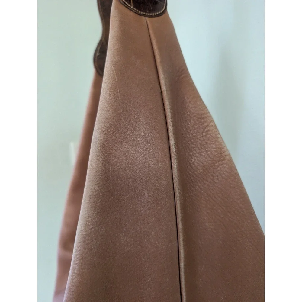 Vintage Furla Leather Bag 90s Y2K Hobo Minimalist Bucket Slouch Shoulder Purse
